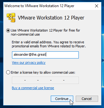 vmware player crear maquina virtual osx